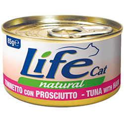 LifeCat Тунець з курячою шинкою для котів