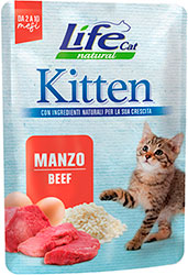 LifeCat Яловичина у желе для кошенят, пауч