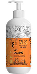 Tauro Pro Line Pure Nature 5in1 Зволожувальний шампунь для собак і котів