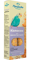 Природа Колосок для волнистых попугаев — бисквит