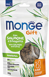 Monge Gift Cat Hairball Ласощі з лососем і котячою м'ятою для котів