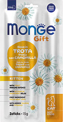 Monge Gift Kitten Лакомство с форелью и ромашкой для котят