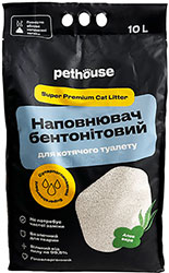 Pethouse Наполнитель бентонитовый, с ароматом алоэ
