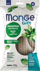 Monge Gift Dog Medium & Maxi Лакомство с уткой и мятой для собак