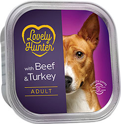 Lovely Hunter Adult Beef And Turkey Паштет з яловичиною та індичкою для собак