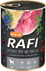 Dolina Noteci Rafi Cans Adult with Beef tripe and Pork ham
