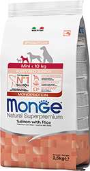 Monge Mini Puppy & Junior Monoprotein Salmon with Rice