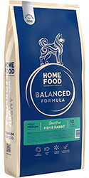 Home Food Premium Sensitive с рыбой и кроликом для взрослых собак средних пород