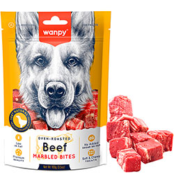 Wanpy Marbled Beef Bites Кубики мармурової яловичини для собак