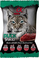 Alpha Spirit Cat Duck Snacks Лакомство с уткой для кошек