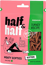 Half&Half Kitten Мясные стрипсы с индейкой для котят