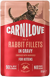 Carnilove Rich In Rabbit With Marigold In Gravy Kittens