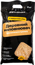 Pethouse Деревний наповнювач для котячого туалету, без аромату