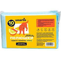 Smartis Пеленки ежедневные с ароматом лимона для собак, большие