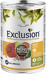 Exclusion Noble Grain Dog Adult Beef Cans