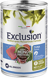 Exclusion Noble Grain Dog Adult Tuna Cans