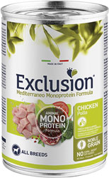 Exclusion Noble Grain Dog Adult Chicken Cans