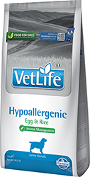 Farmina Vet Life Natural Diet Dog Hypoallergenic Egg&Rice