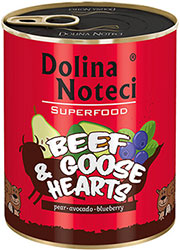 Dolina Noteci Superfood Cans Adult Beef & Goose hearts
