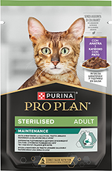 Purina Pro Plan Sterilised Кусочки с уткой для стерилизованных кошек