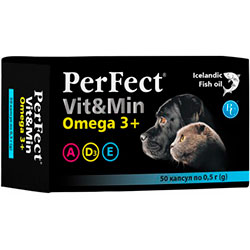 PerFect Vit&Min Omega3+ для котів і собак, 0,5 грама
