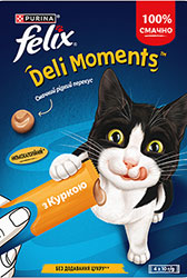 Felix Deli Moments Chicken Кремові ласощі з куркою для котів