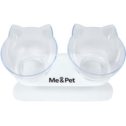 Me&Pet Двойная кормушка Double Cat Food Bowl
