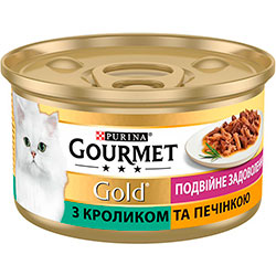 Gourmet Gold Шматочки в підливі з кроликом та печінкою