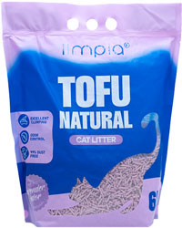 Limpia Tofu Соєвий наповнювач для котячого туалету, з ароматом лаванди