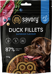 Savory Duck Fillets Superior Flavour Филе с утки и индейки для собак