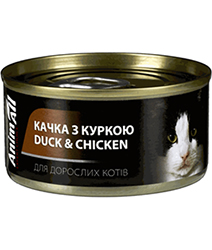 AnimAll Утка с курицей для кошек