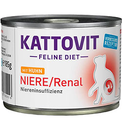 Kattovit Veterinary Feline Diet Niere Renal Chicken Cans