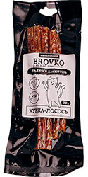 Brovko Палички "Курка-лосось" для котів