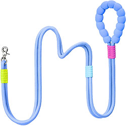Maogoublue Marshmallow Standard Веревочный поводок "Smog Blue" для собак
