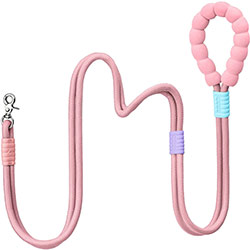 Maogoublue Marshmallow Standard Веревочный поводок "Rose Pink" для собак