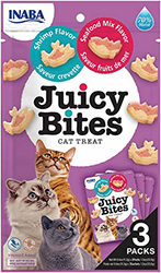 Inaba Juicy Bites Набір вологих снеків зі смаком креветок і морепродуктів для котів