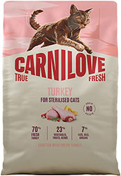 Carnilove True Fresh Cat Sterilised Turkey