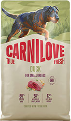 Carnilove True Fresh Dog Adult Small Breed Duck