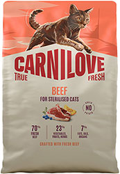 Carnilove True Fresh Cat Sterilised Beef
