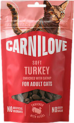 Carnilove Cat Soft Snack с индейкой и кошачьей мятой для кошек