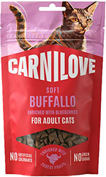 Carnilove Cat Soft Snack с буйволом и голубикой для кошек