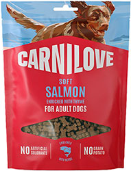Carnilove Dog Soft Snack с лососем и тимьяном для собак