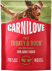 Carnilove Dog Adult Pate Turkey & Duck with Timothy Grass
