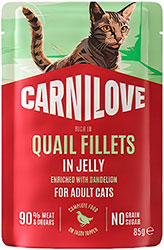 Carnilove Rich In Quail With Dandelion In Jelly Cat Adult