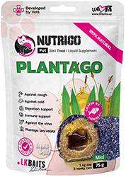 LK Baits Pet Nutrigo Plantago Mini Функціональні ласощі з сиропом подорожника для собак малих порід