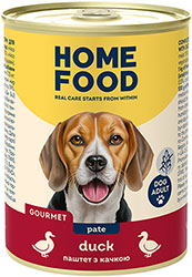 Home Food Gourmet Беззерновой паштет с уткой для привередливых собак