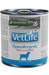 Farmina Vet Life Natural Diet Dog Hypoallergenic Duck&Potato Cans