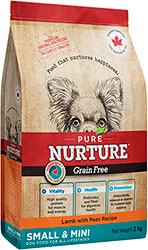 Pure Nurture Grain Free Lamb with Peas Small & Mini Dog All Lifestages