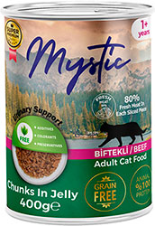 Mystic Кусочки с говядиной в желе для кошек