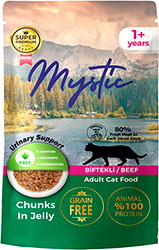 Mystic Шматочки з яловичиною в желе для котів, пауч